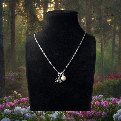 海 Ocean Pearl Necklace - Silver