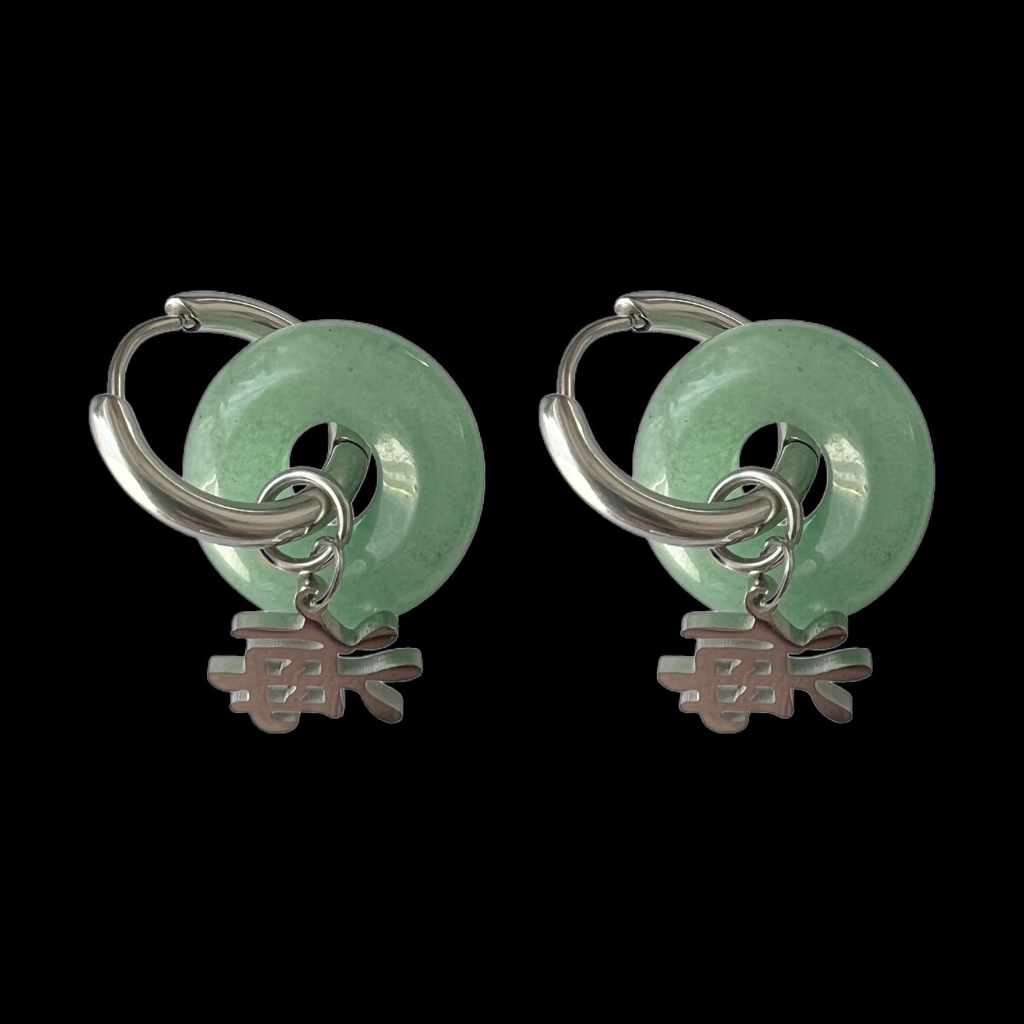 海 Ocean Gemstone Earrings - Silver