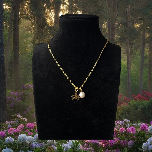 海 "Ocean" Pearl Necklace Gold