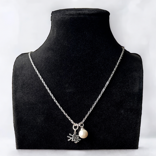 海 "Ocean" Pearl charm Necklace Silver