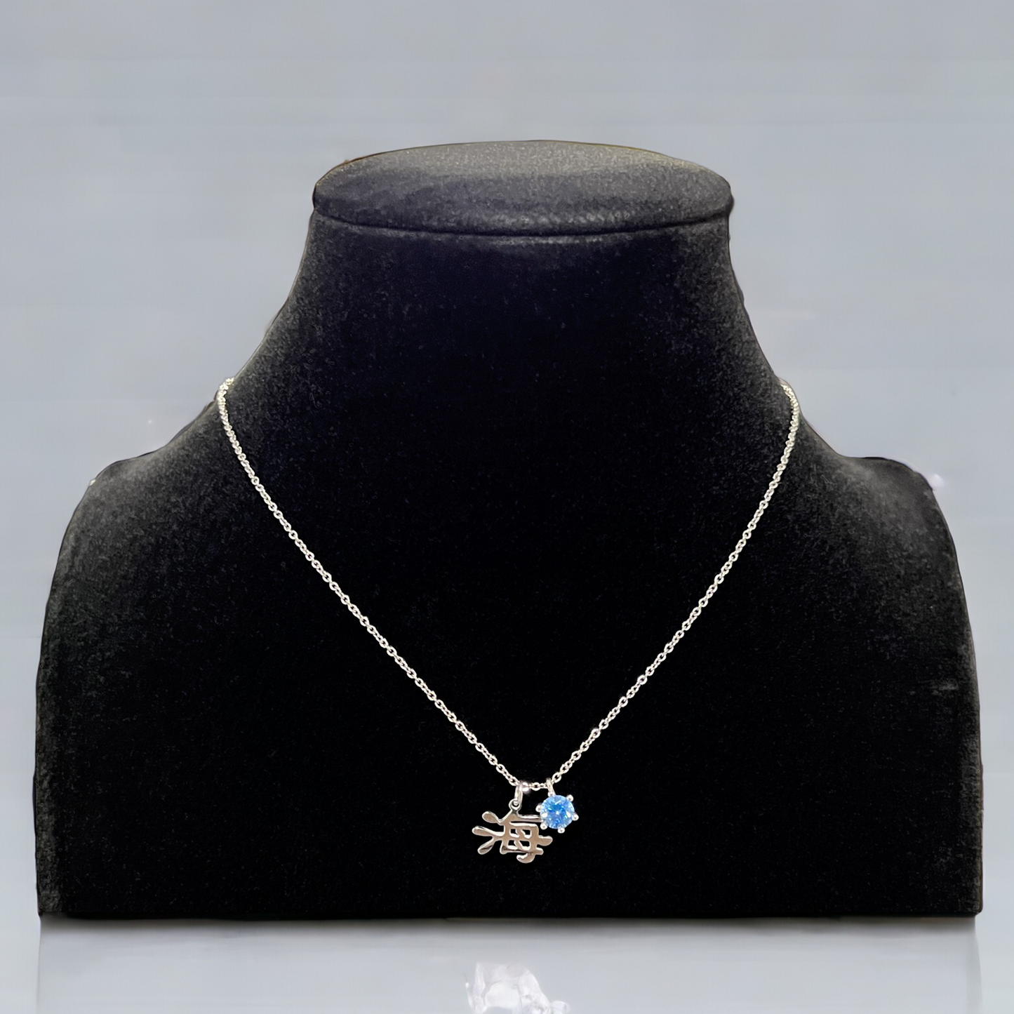 海 Ocean Zirconia Necklace - Silver