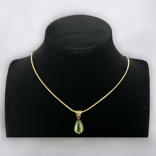 Water droplet necklace Gold