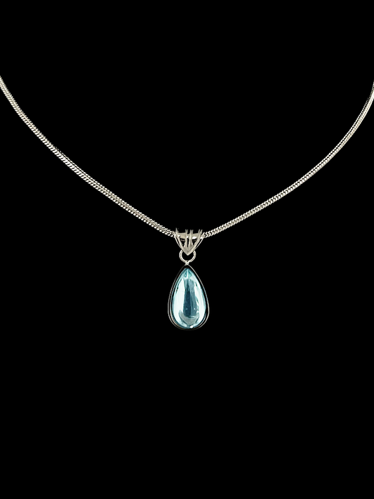 Water droplet necklace Silver