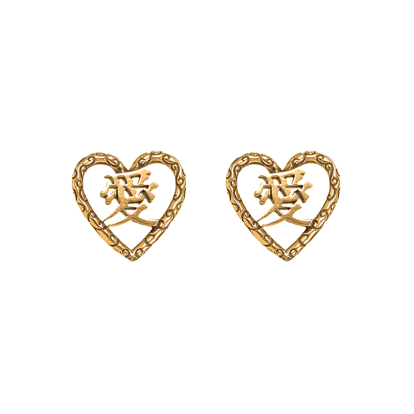 Vine of Love stud earrings Gold
