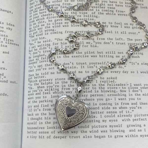 Silver Heart Locket necklace