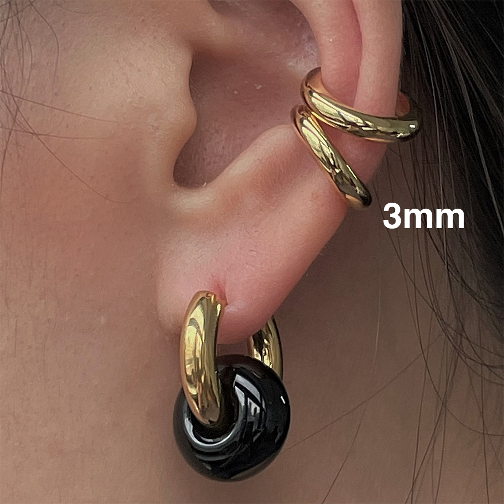 6mm Gold Ear Cuff