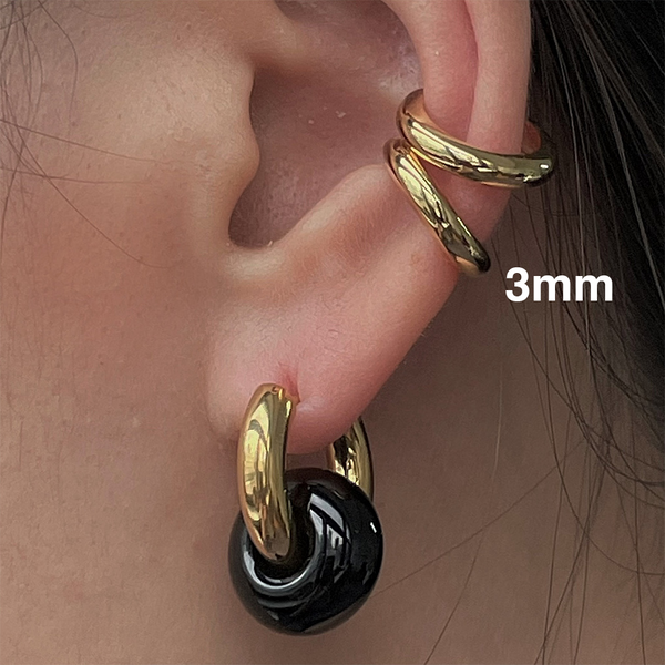 3mm Gold Ear Cuff